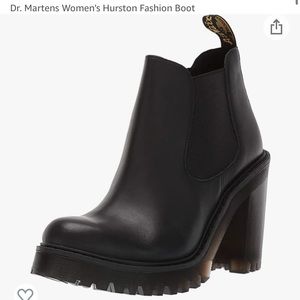 Dr marten Hurston heeled ankle boots. Like new. Worn only a couple times.